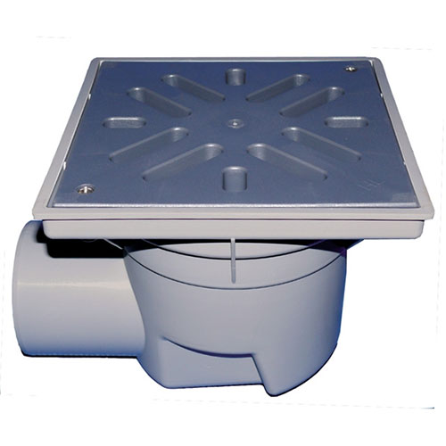 HL605L Трап ПП PERFEKT с гориз. выпуском, решёткой из ПП и клапаном против запаха DN110